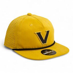 Vanderbilt Commodores Black 3D Perforated Rope Hat- Biscuit/ Black